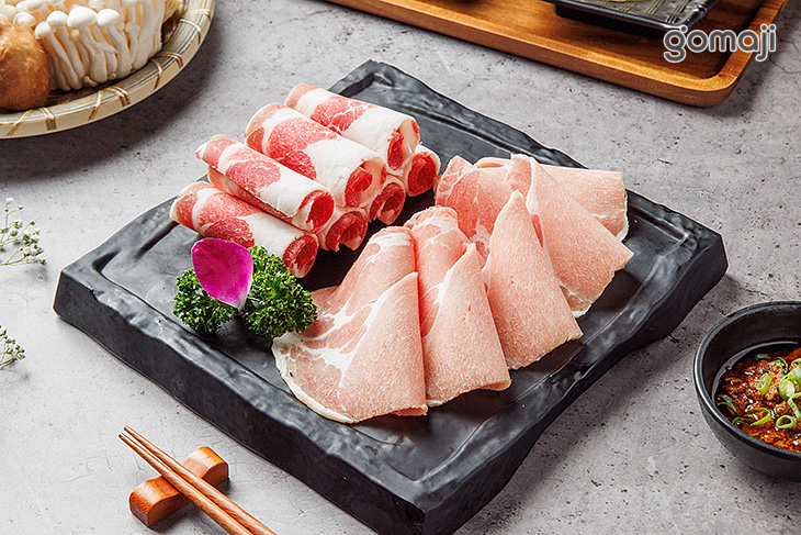 美國牛五花胸腹肉／丹麥活力豬梅花肉
