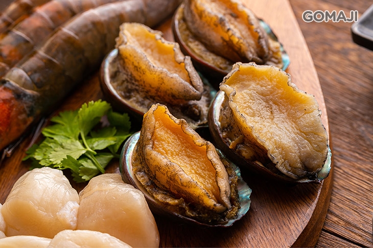 汶萊蝦皇/生食級干貝/鮑魚