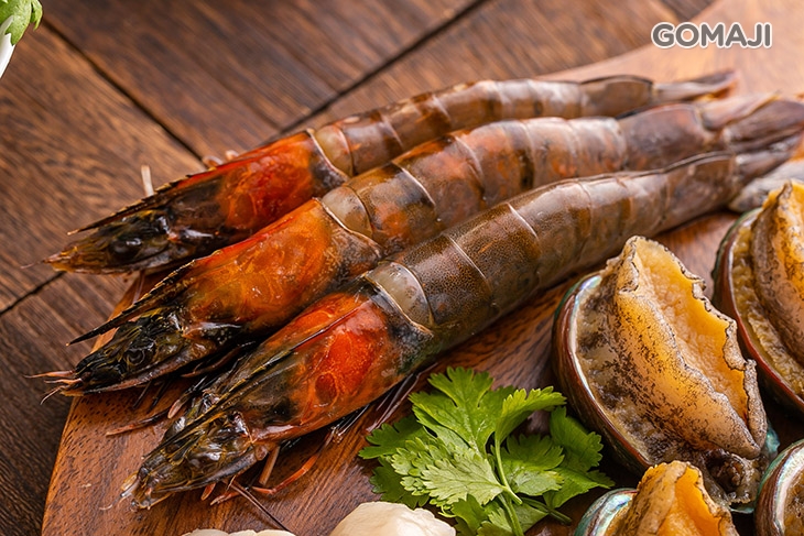 汶萊蝦皇/生食級干貝/鮑魚