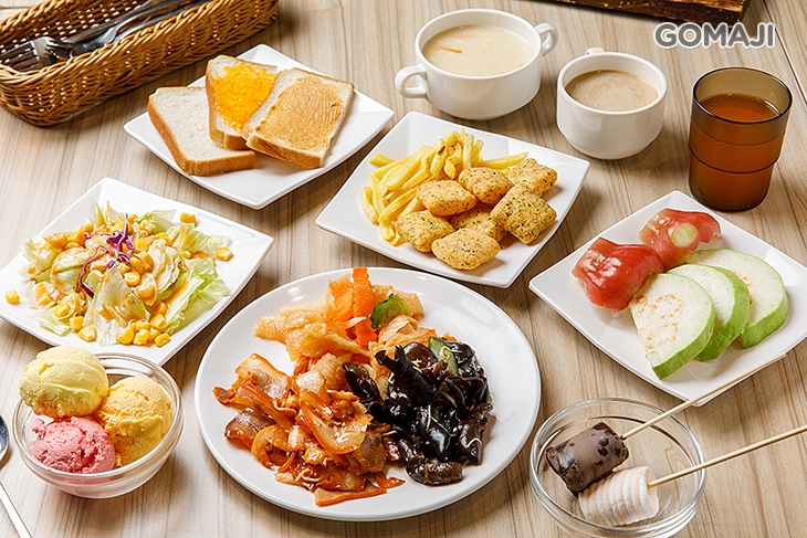 各式自助吧料理 