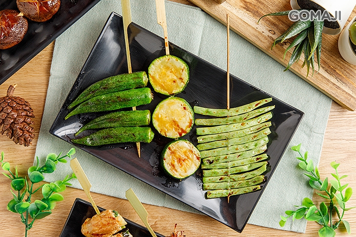 四季豆&鮮甜節瓜&醬烤秋葵