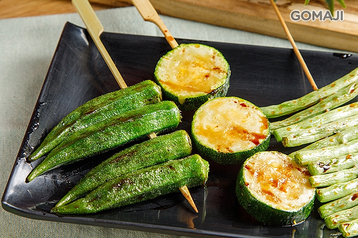 四季豆&鮮甜節瓜&醬烤秋葵