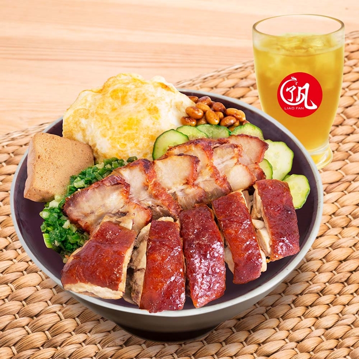 米其林油雞+蜜醬叉燒飯