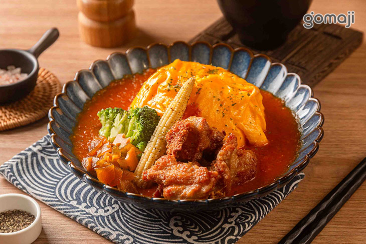 番茄咖哩唐洋基雞蛋包飯