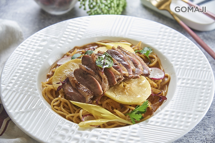 諾曼第蘋果舒肥鴨胸義大利麵