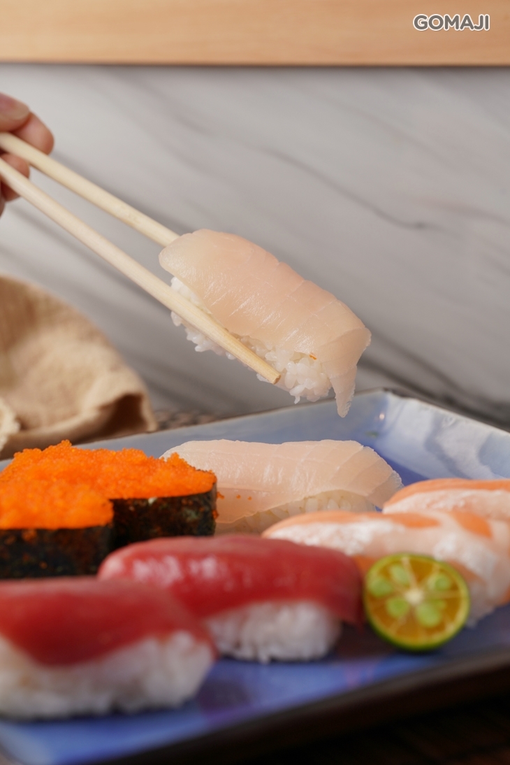 新鮮生魚蝦卵壽司組合午食餐