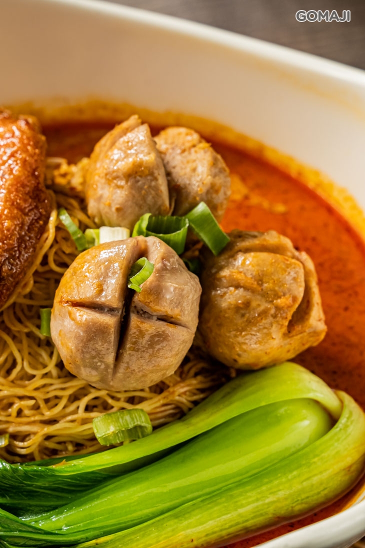 叻沙湯底+南乳炸雞翼+貢丸