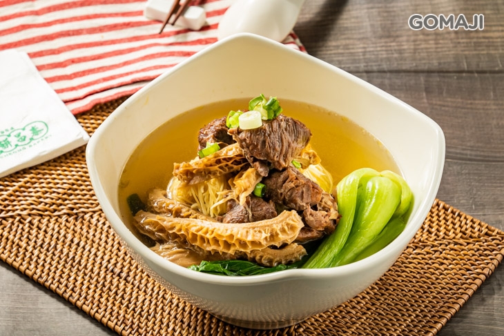 清湯底+牛腩+牛肚