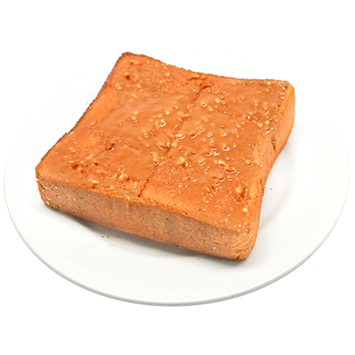 顆粒花生布里歐皇厚吐司