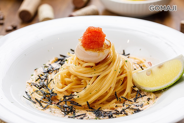 奶油干貝明太子義大利麵