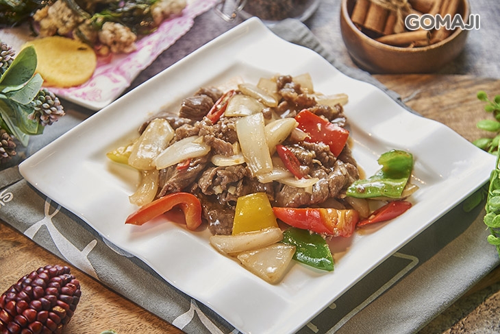 彩椒牛肉