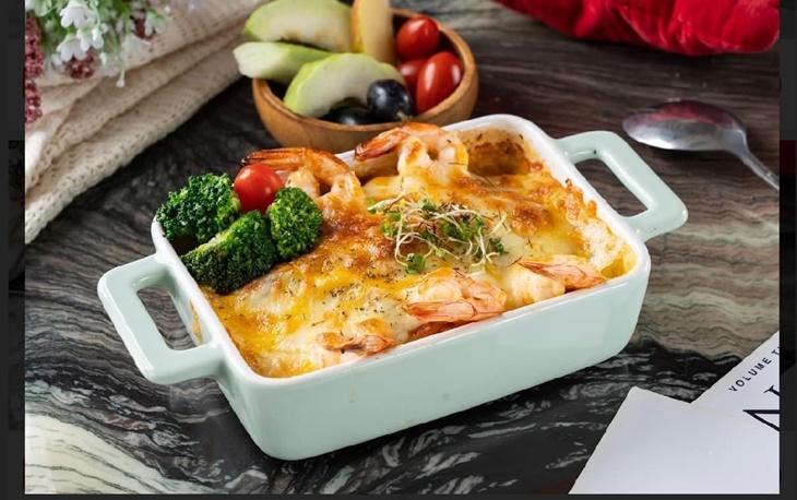 青醬海鮮焗烤飯