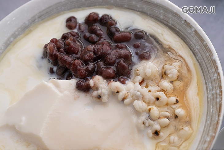 紅豆薏仁牛奶豆花 