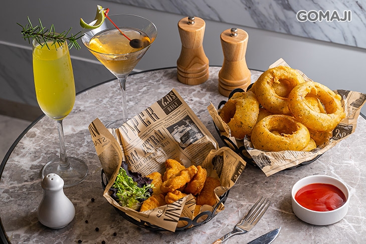 D.炸物組合+專業調酒雙人時間 