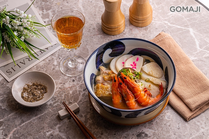 B.三鮮烏龍麵+梅酒紓壓 