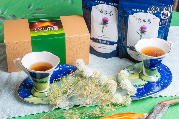 貴賓享用火山甘露／結束貴賓享國寶茶飲