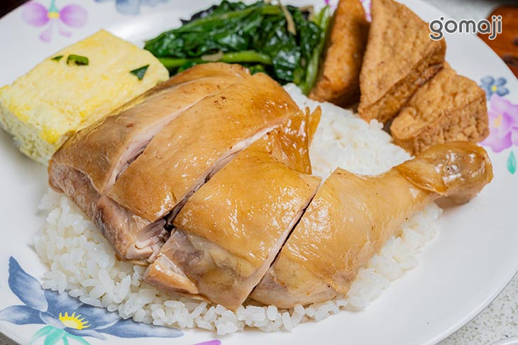 玫瑰油雞腿飯