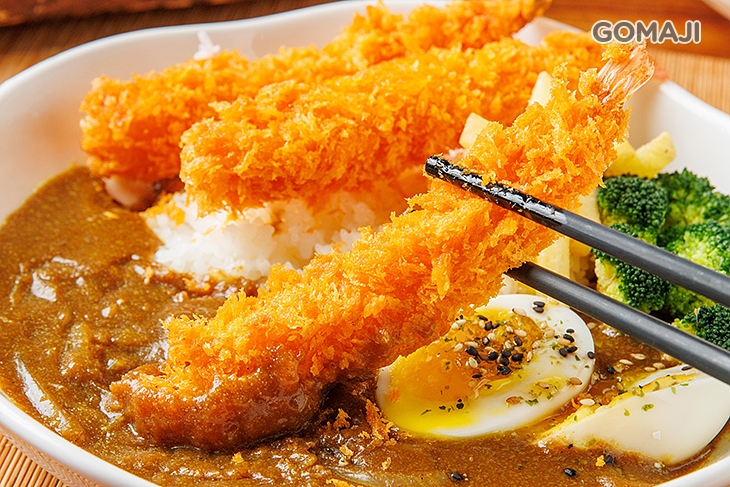 炸蝦咖哩飯 