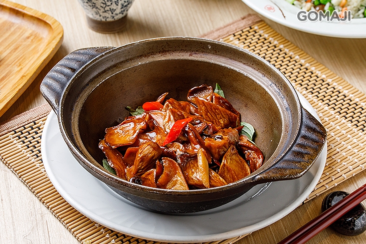 塔香杏鮑菇一份 