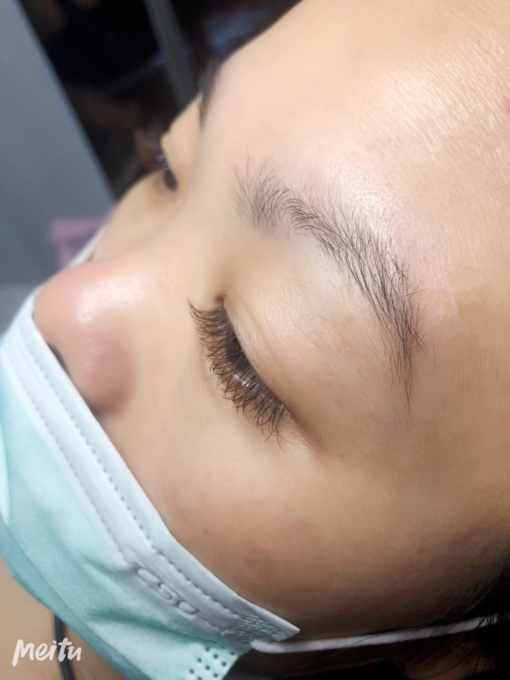 氣質清新微微濃妝感V毛200根嫁接