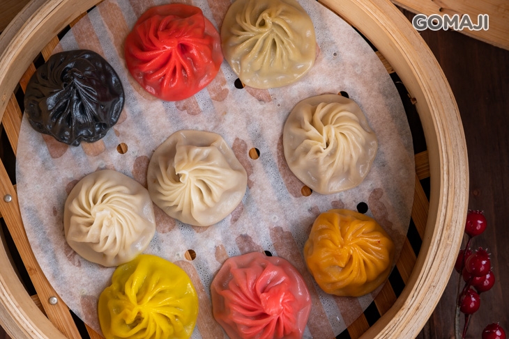 七彩小籠包一籠