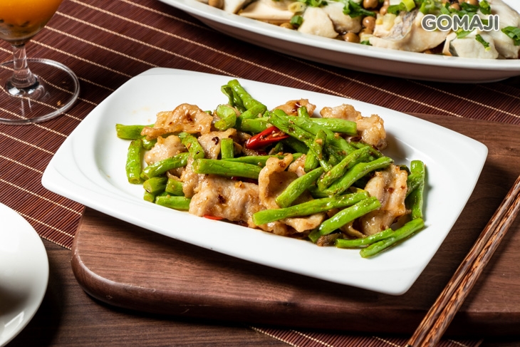 辣炒四季豆松阪豬