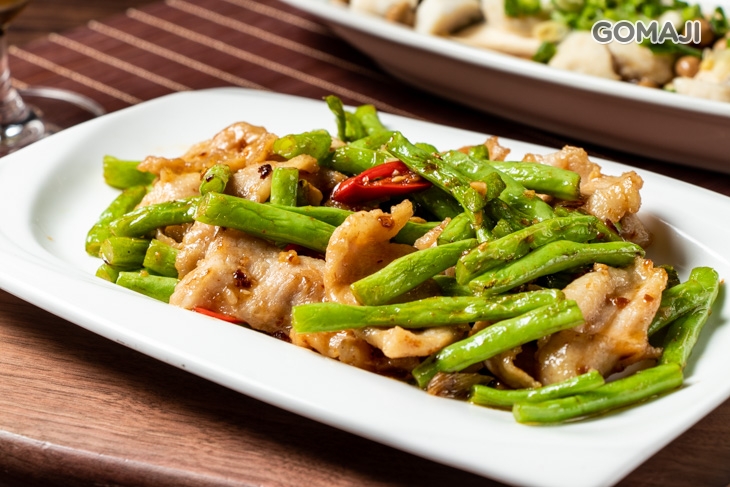 辣炒四季豆松阪豬