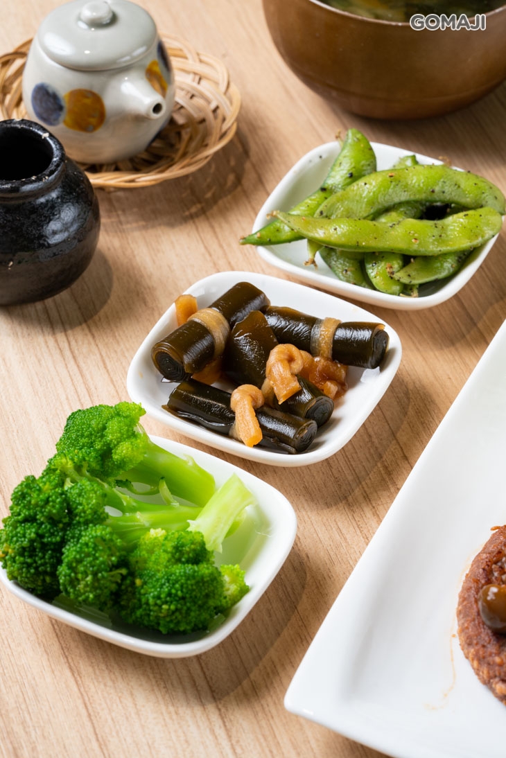 植物肉漢堡排定食