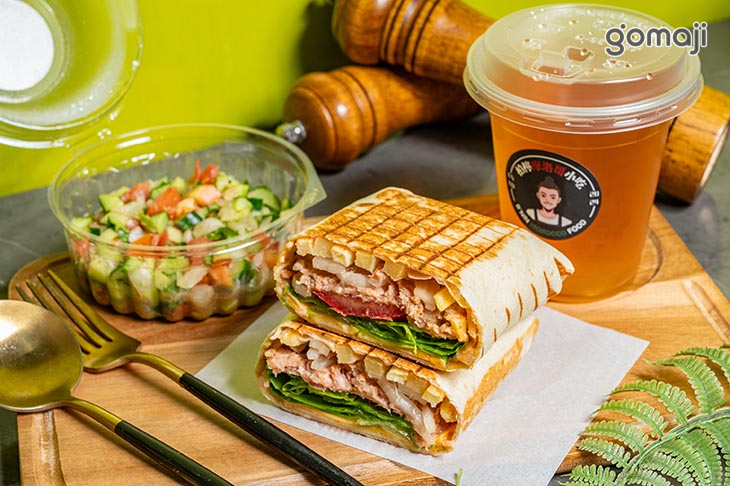 鮪魚壓餅 (搭配C套餐沙拉+飲料)