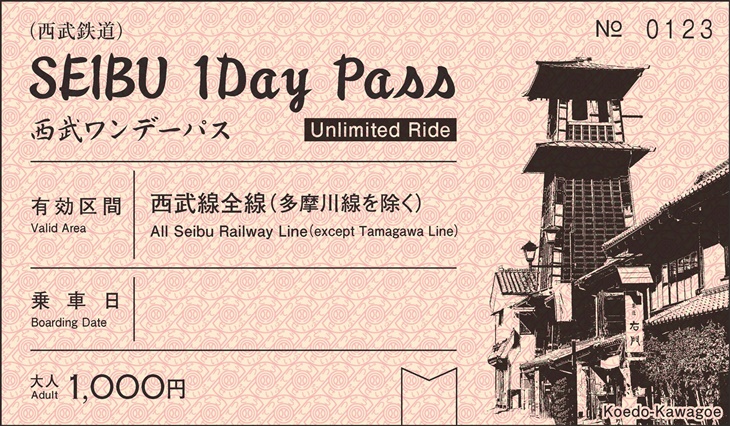 西武鐵道一日券電子票
