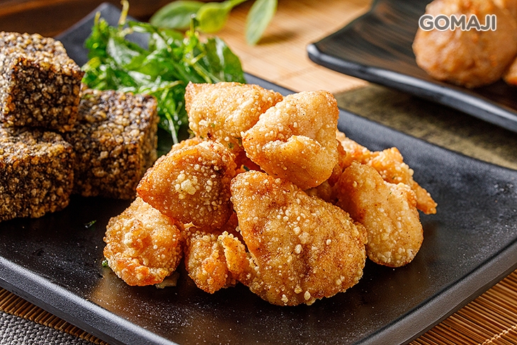 鹽酥雞一份 + 米血一份 + 四季豆一份 + 貢丸一份