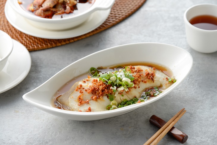 豆酥蒸鱈魚