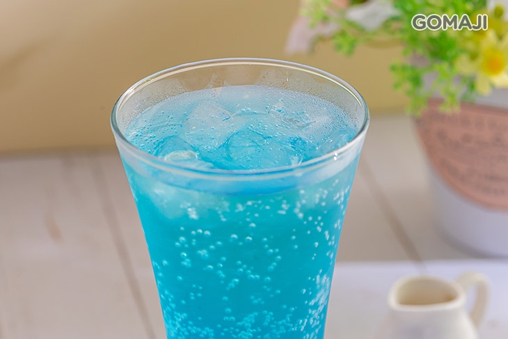 藍柑橘氣泡飲 