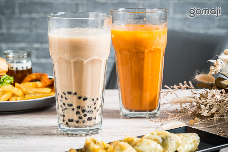 錫蘭奶茶加珍珠+現泡手沖泰式奶茶