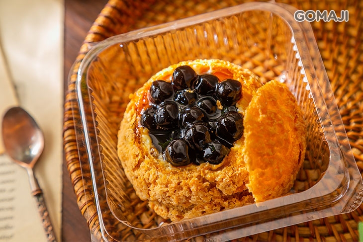 卡士達泡芙(加黑糖珍珠)