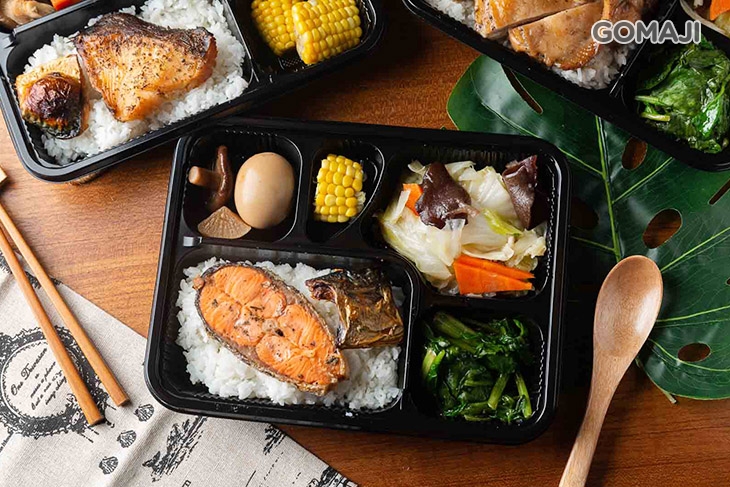 義式香煎鮭魚便當