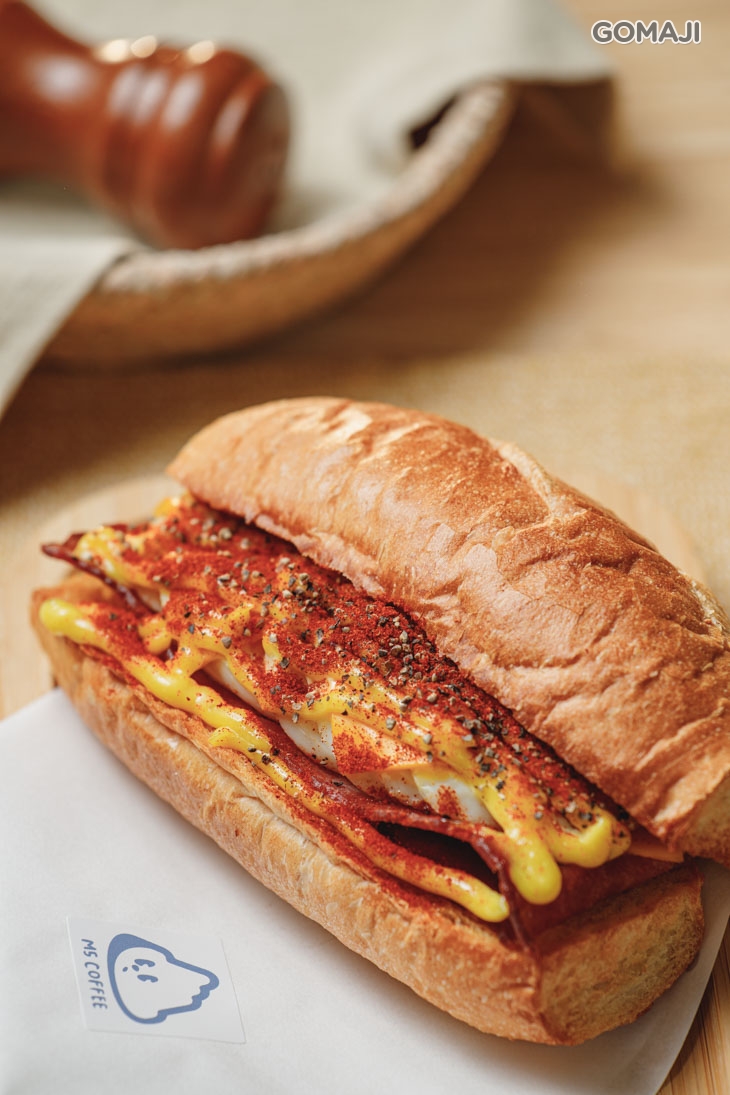 脆皮佐培根起司蛋法國麵包