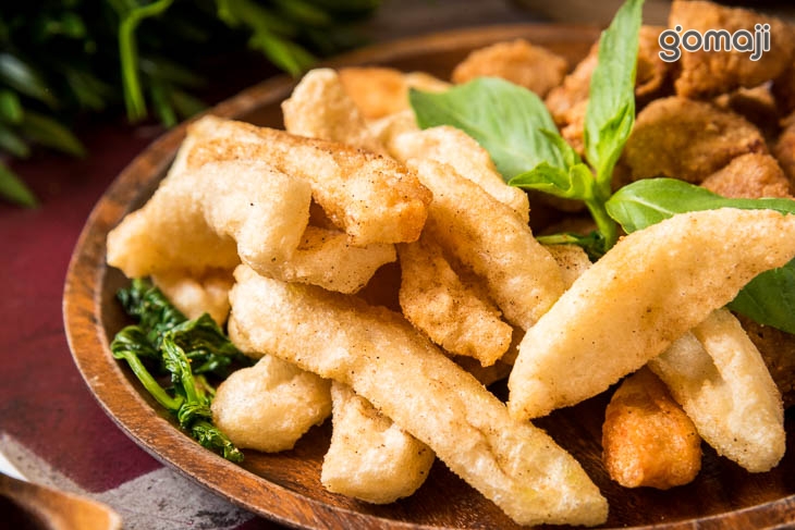 甜不辣+鹽酥杏鮑菇