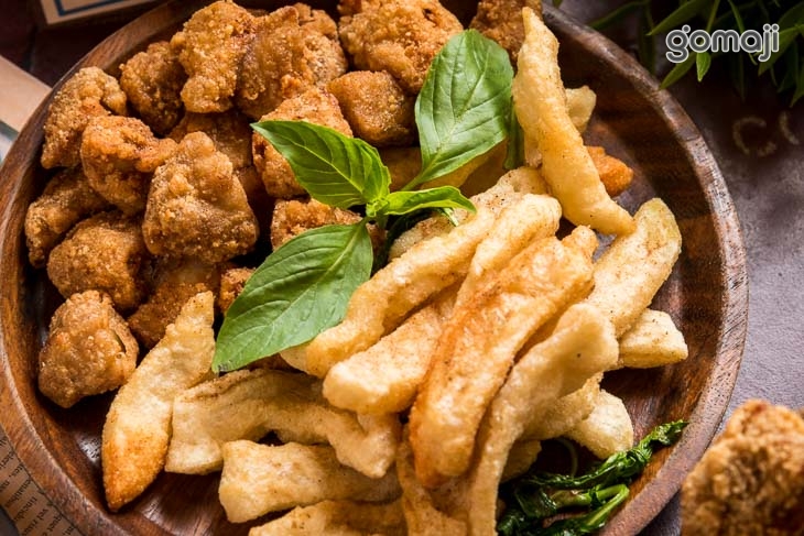 甜不辣+鹽酥杏鮑菇