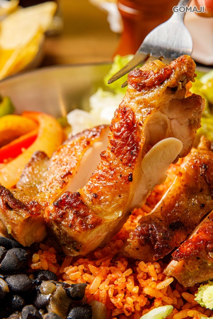 迷迭香嫩煎雞腿好豆