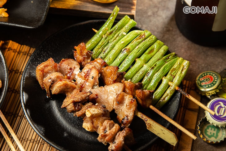 羊肉串﹢松坂豬﹢七里香﹢四季豆