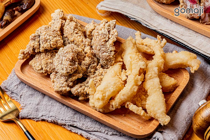 無骨鹹酥雞&招牌魷魚