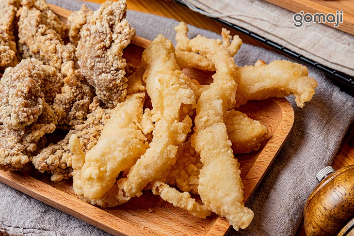 無骨鹹酥雞&招牌魷魚