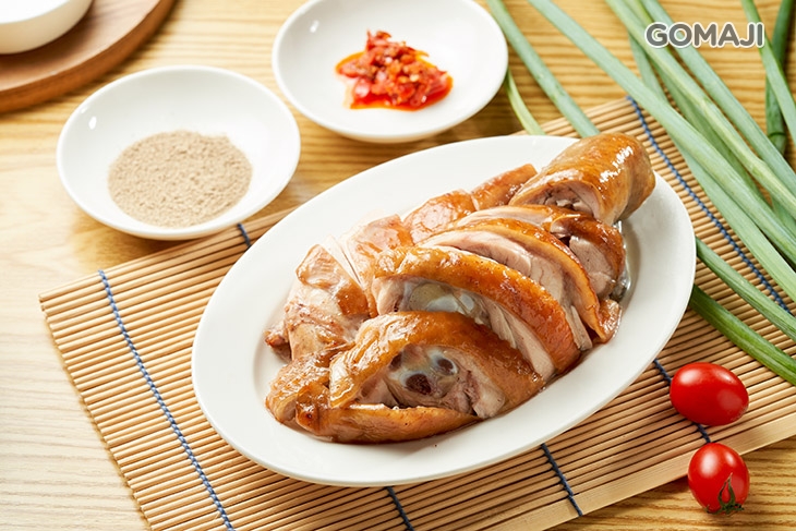 雞肉切盤(大份)：甘蔗