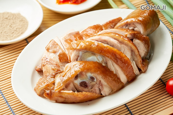 雞肉切盤(大份)：甘蔗