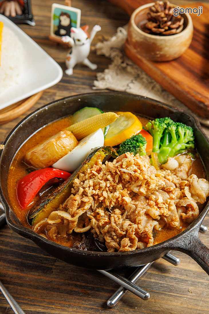 濃郁蒜風味豚湯咖哩