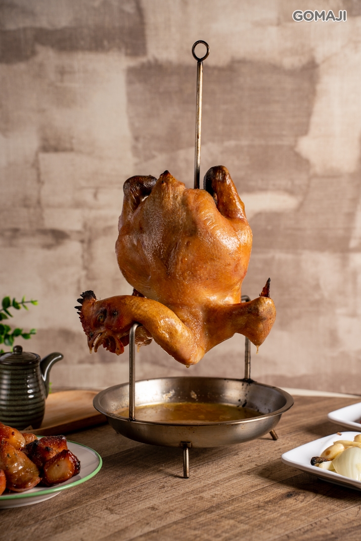 現烤桶仔脆皮土雞一隻