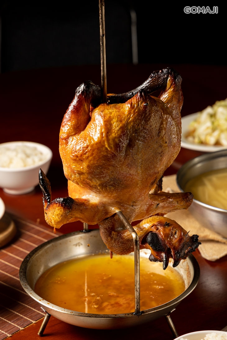 現烤桶仔脆皮土雞一隻