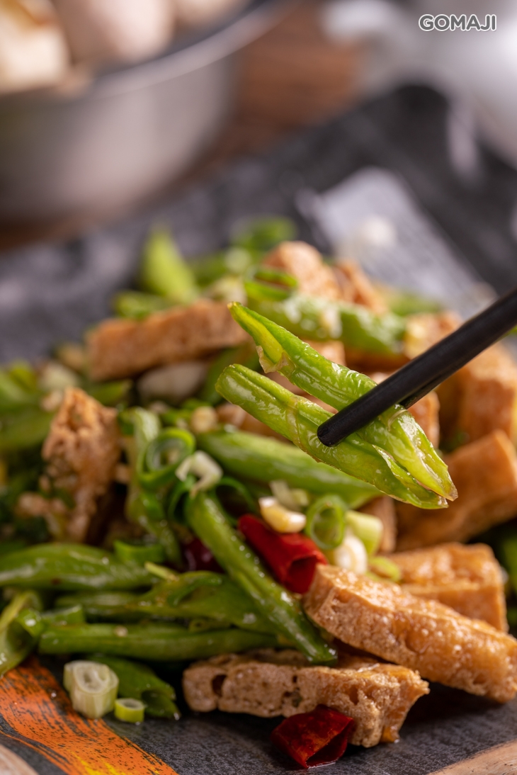 臭豆腐辣炒四季豆