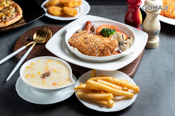 豬排奶香白醬燉飯